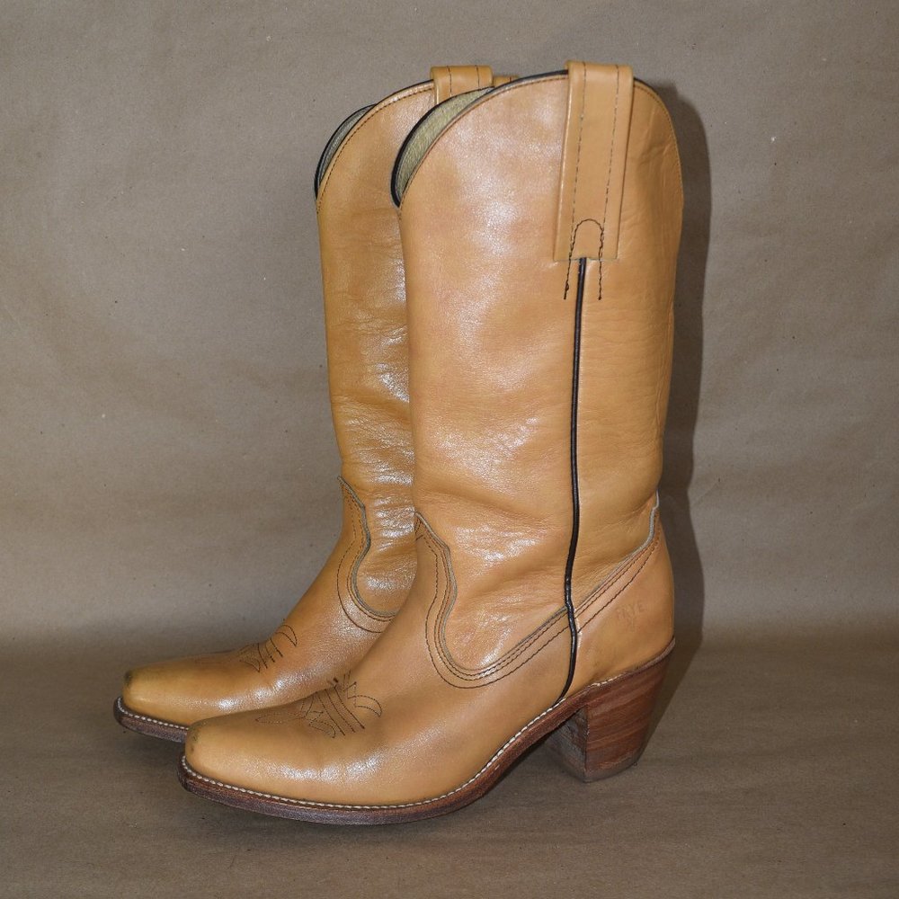 * VTG FRYE Billy Leather Western Boot 7B